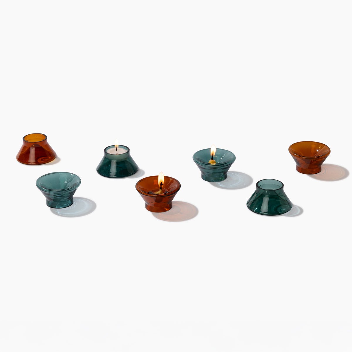 Nova Glass Diya - Set of 2
