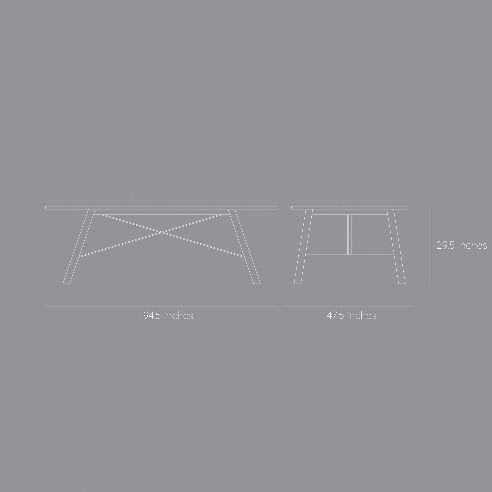 Aster Dining Table - 8 Seater - Black Stained Oak Wood