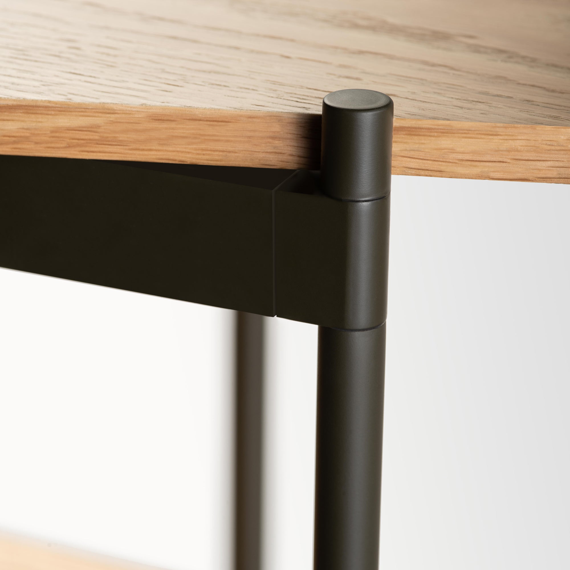 Native Shelf 1.6 Tall - Dark Oak Veneer / Space Black
