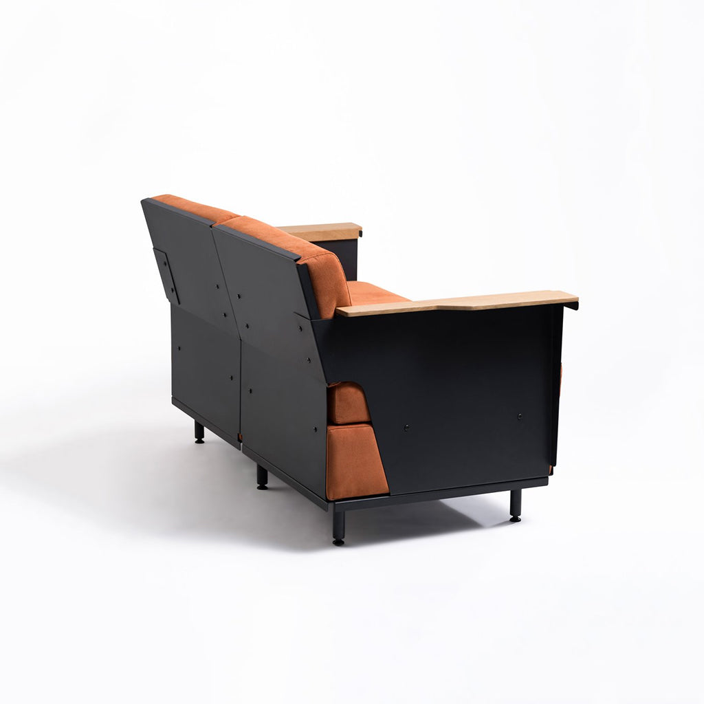 Troy 2 Seater Sofa - Olive Green Leatherite