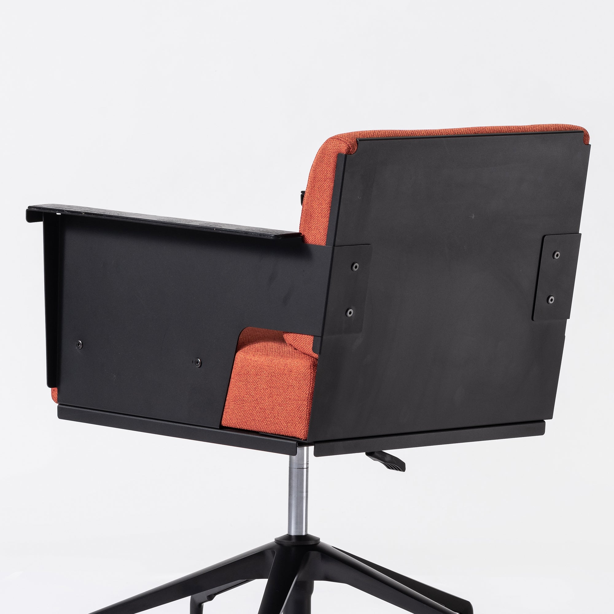 Troy Mini Armchair with Wheels - Brick Red Fabric