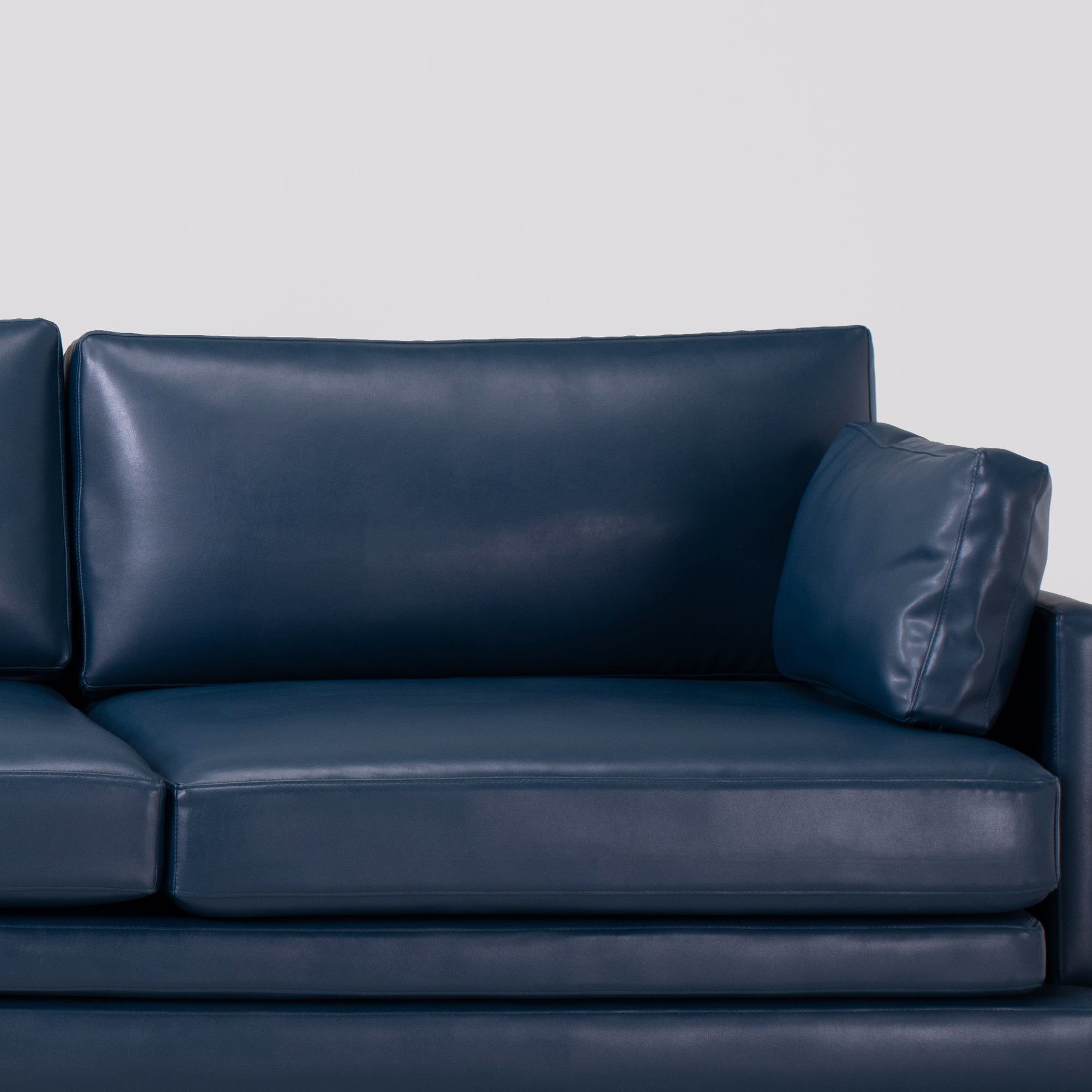 City Sofa - Teal Leatherite
