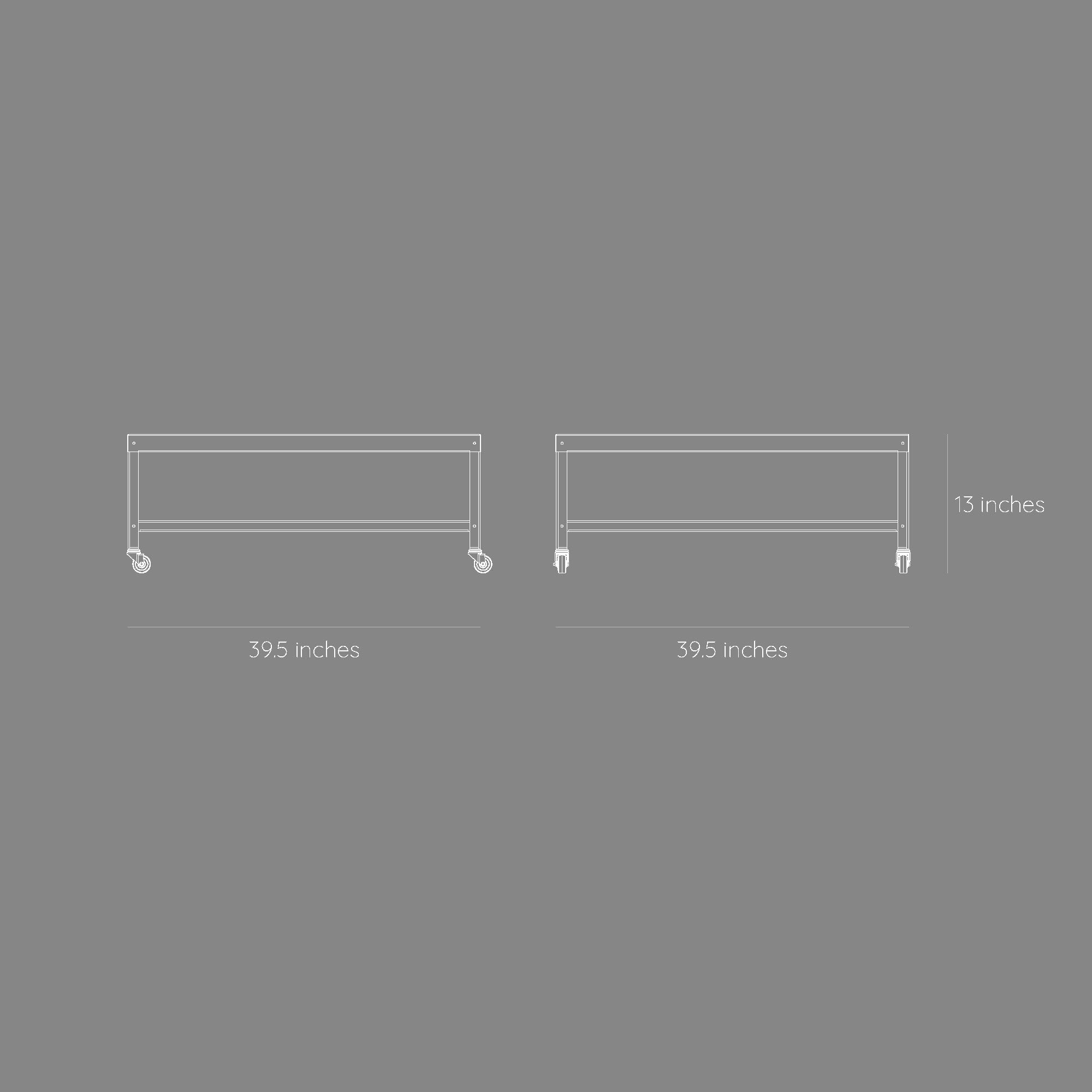 Corner Center Table - Warm Grey