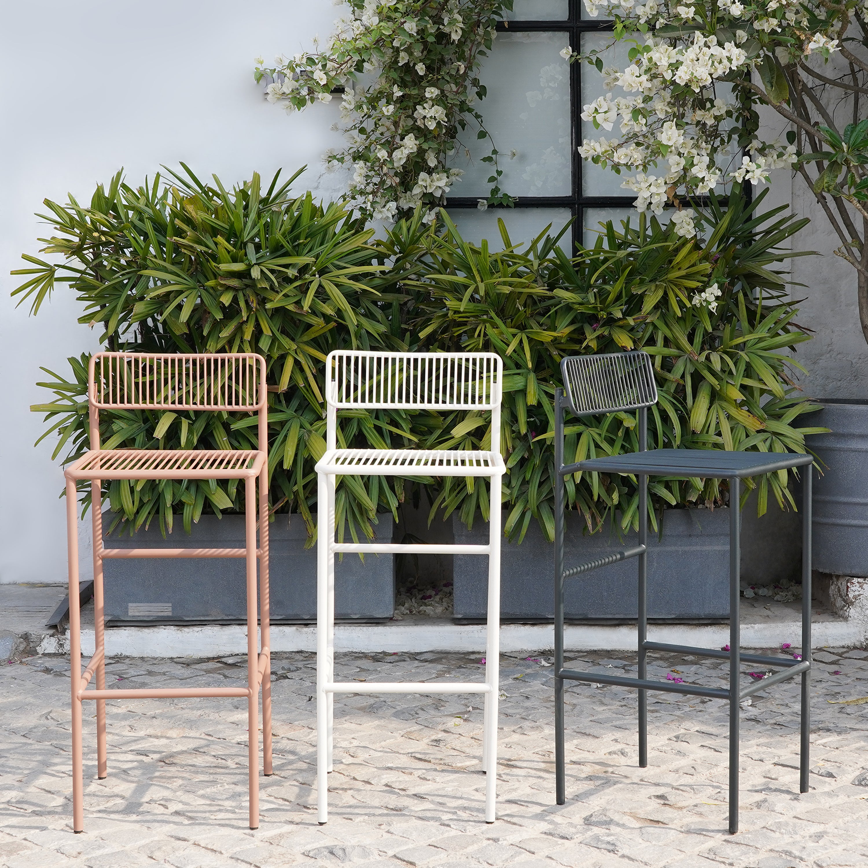 Criss Barstool - Outdoor Taupe