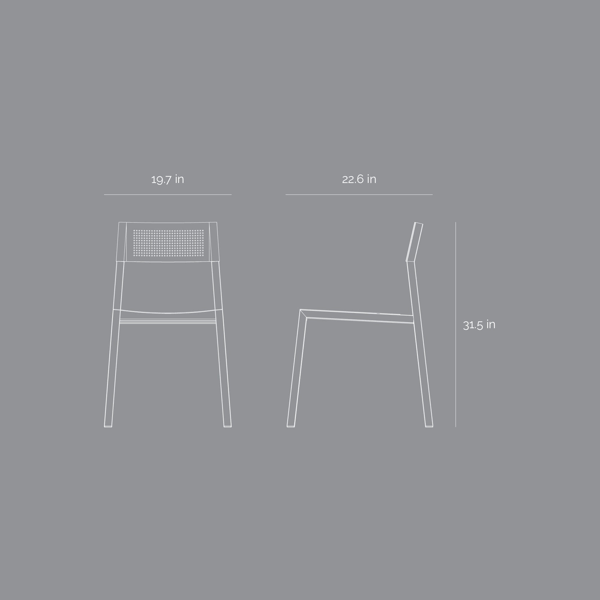 EQ Outdoor Chair - Brown