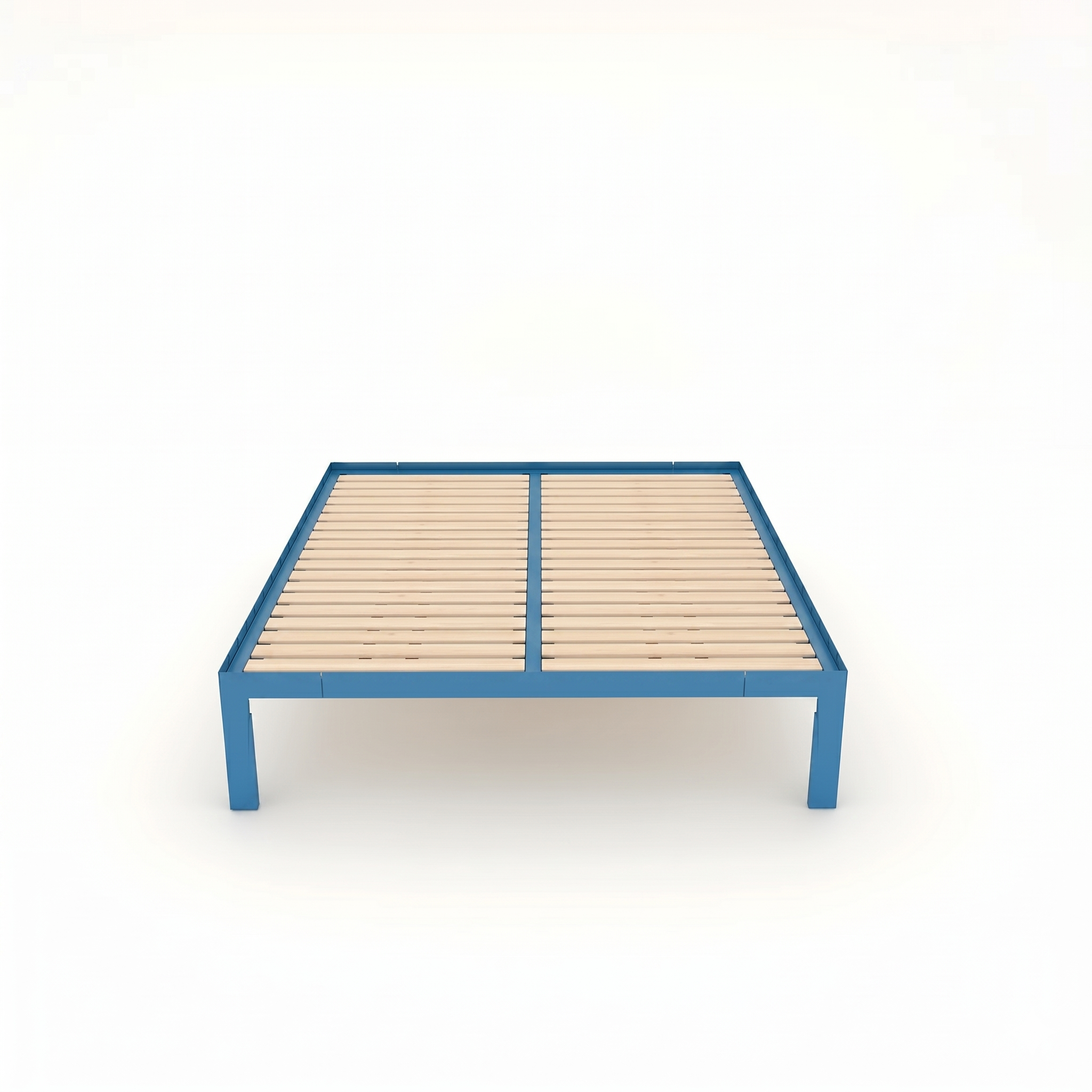 Cole King size Bed(72"x72") – Midnight Blue/ Natural Pine