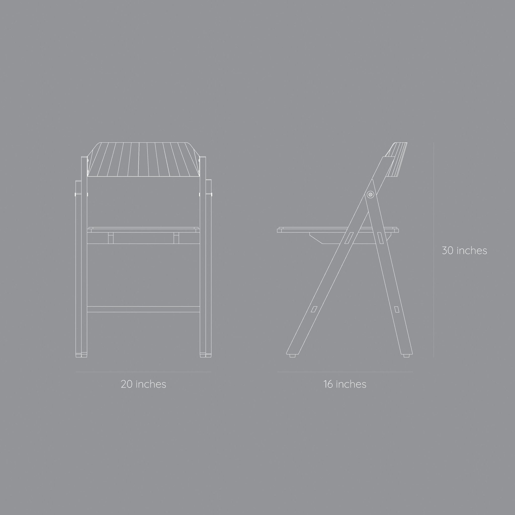Pony Chair - Reed Green Stained Oakwood / Reed Green / Reed Green Leatherette