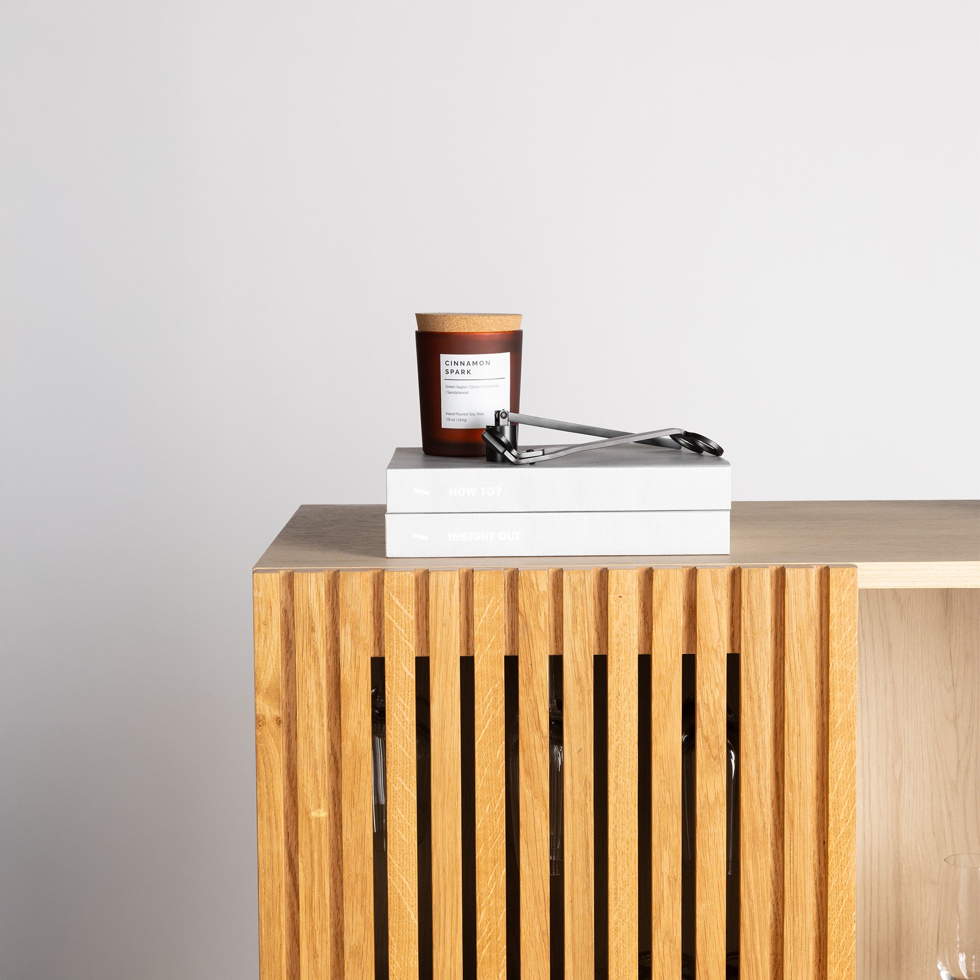 Slide Home Bar - Oak Laminate