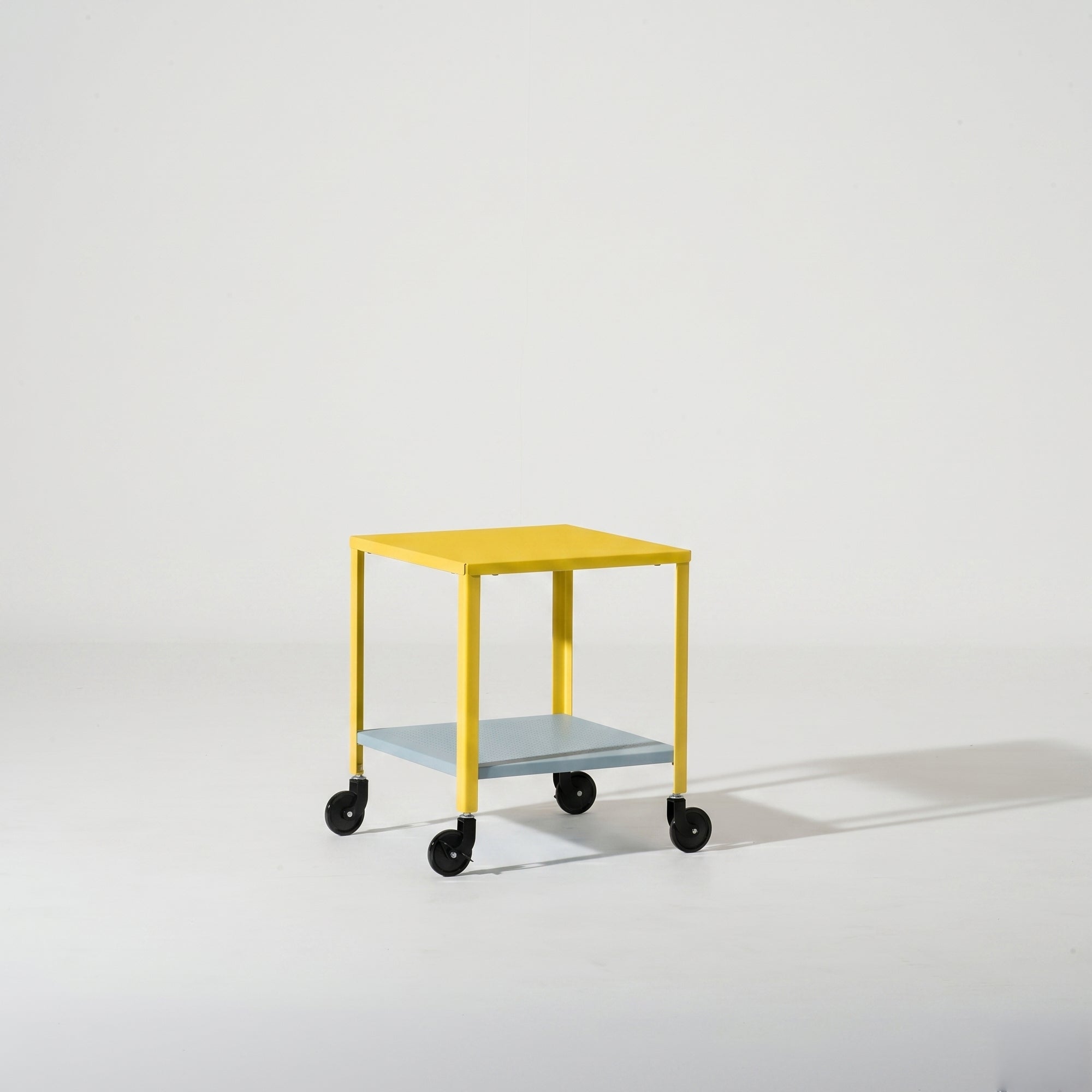 Corner Square Table - Lemon Yellow/Blue Grey