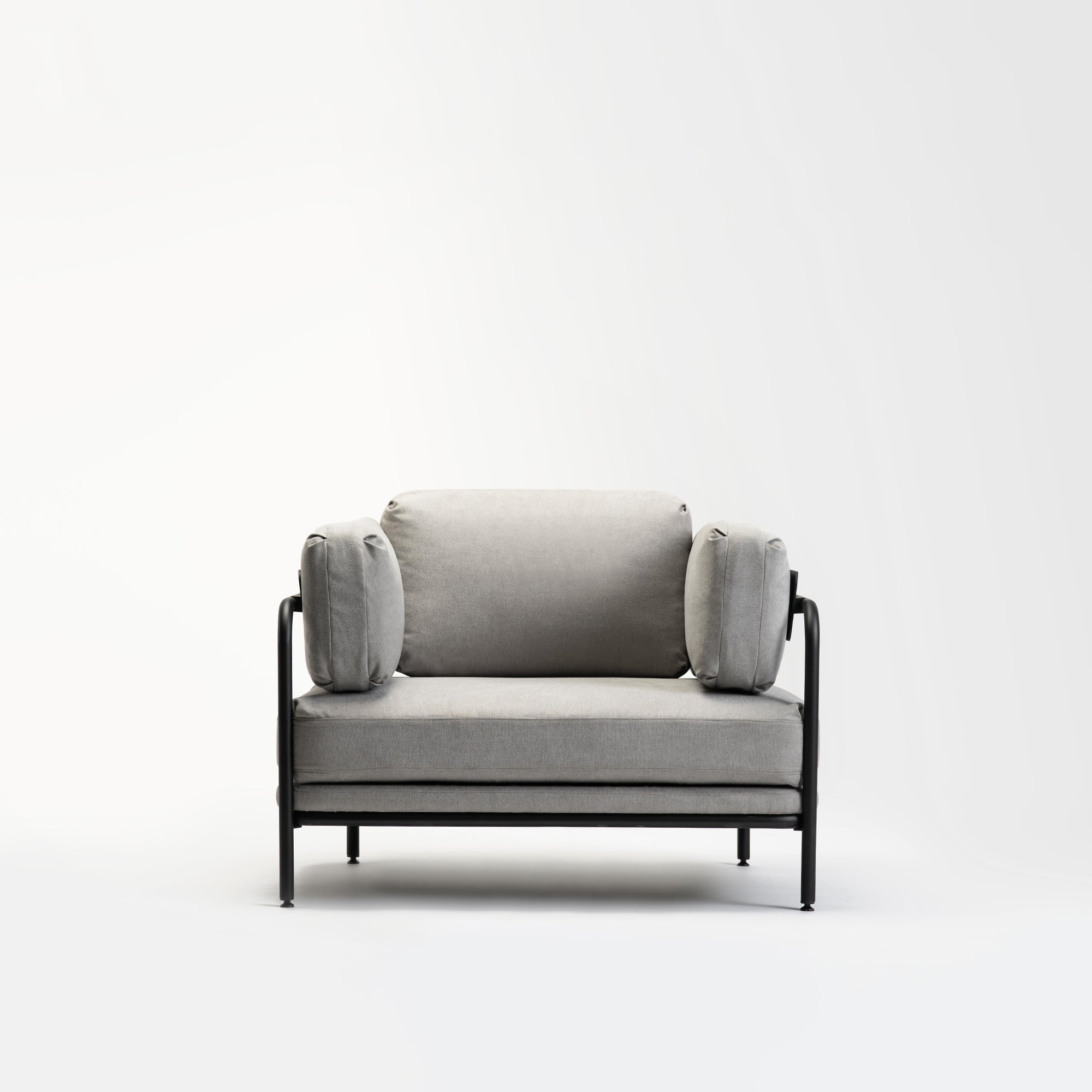 Native Armchair - Space Black / Prague Ice Fabric