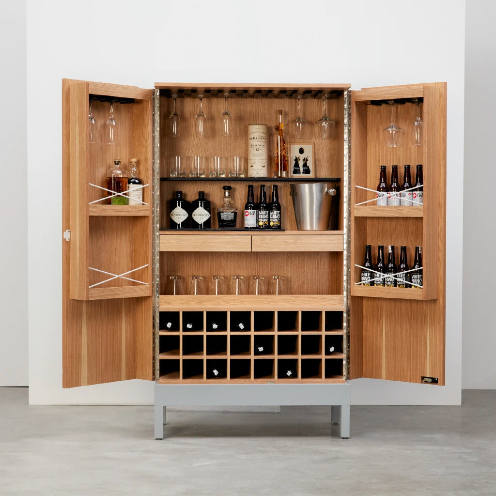 SKY Home Bar Cabinet - Warm Grey