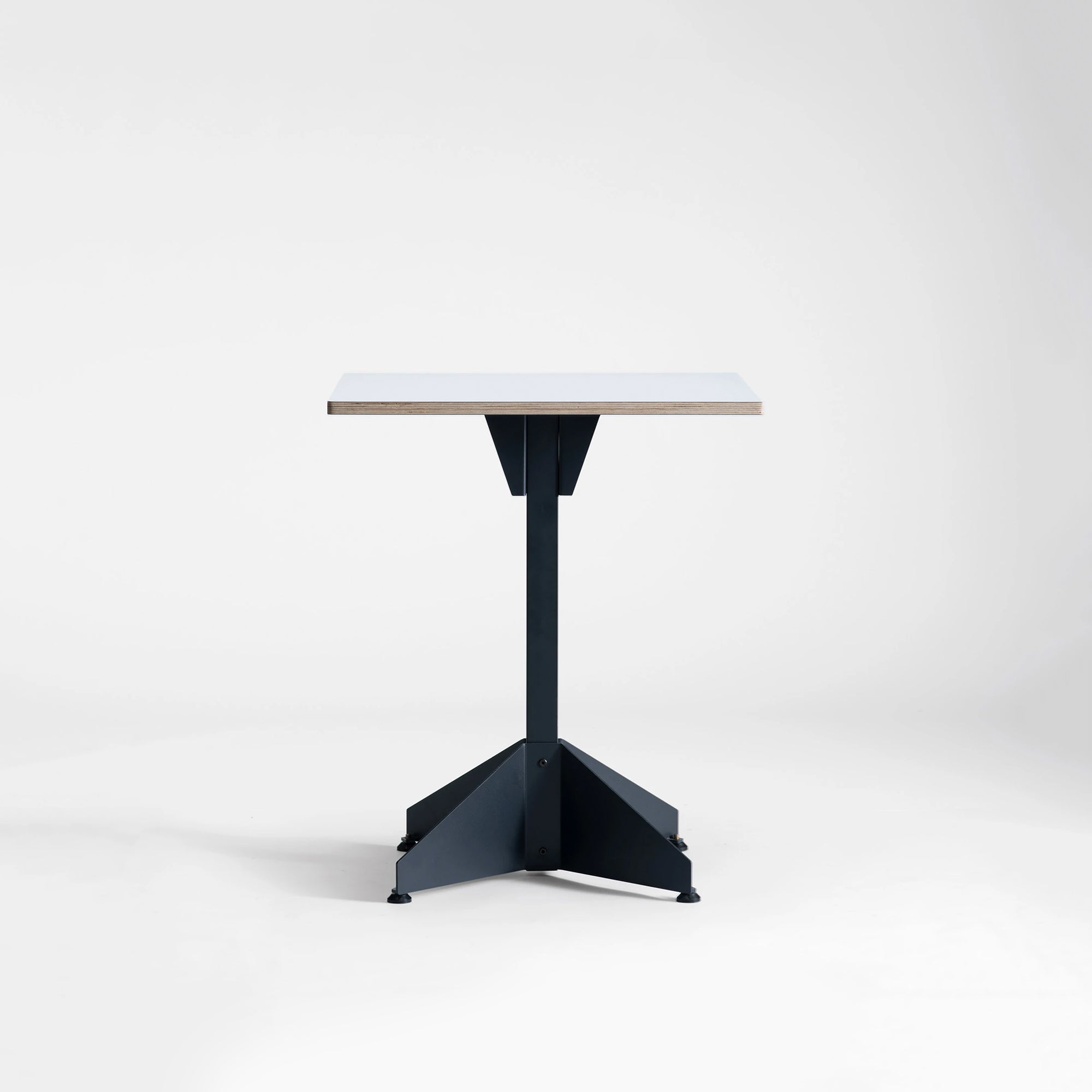 Slick Cafe Table - White Oak Veneer Top/Space Black