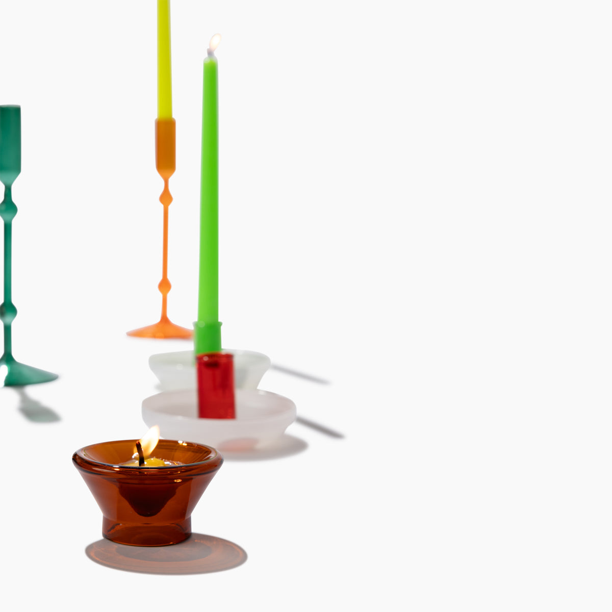 Nova Glass Diya - Set of 2