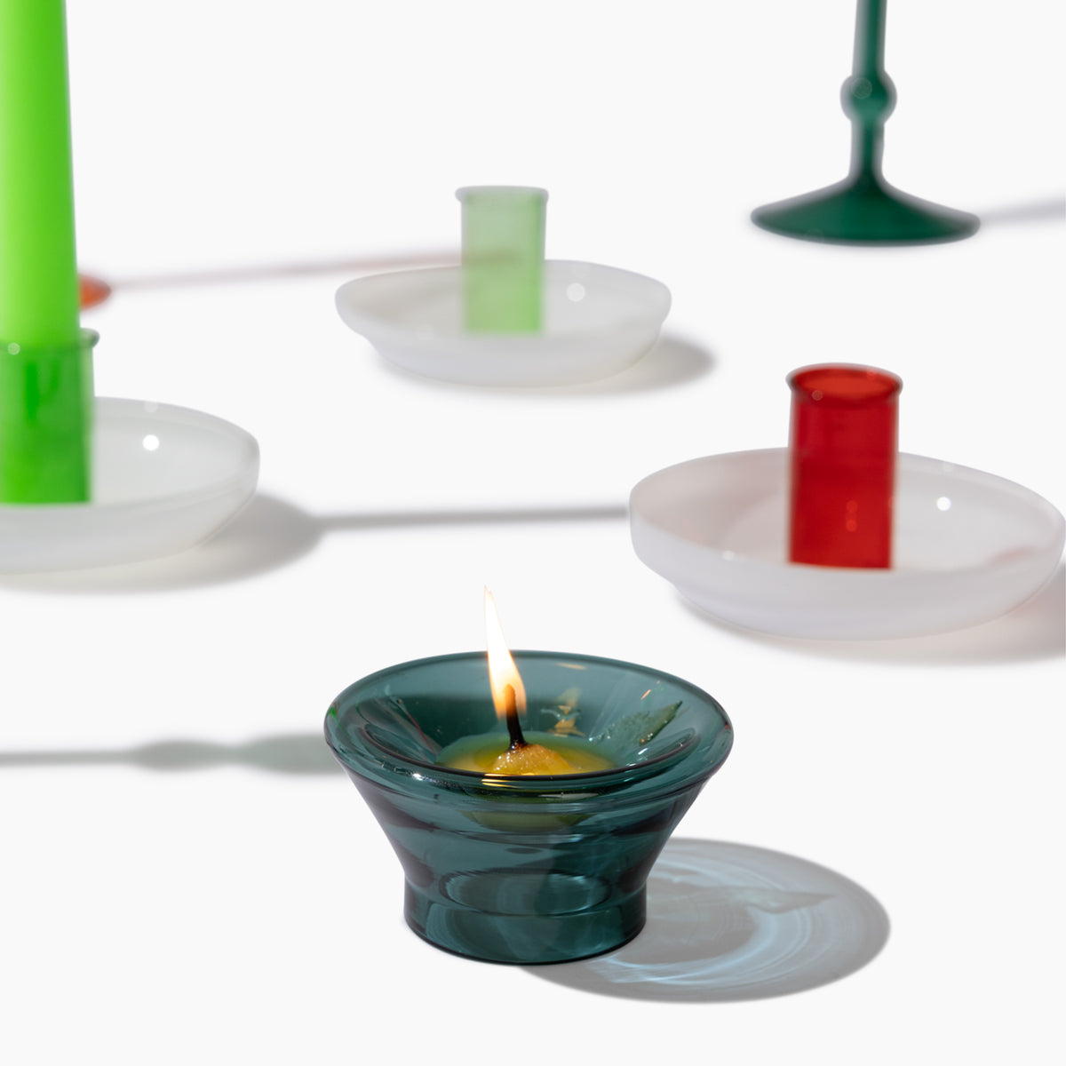 Nova Glass Diya - Set of 2