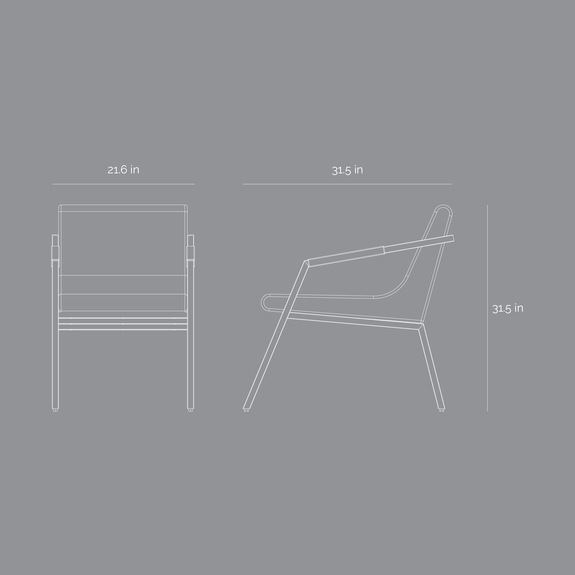 AO Chair - Black Leatherette