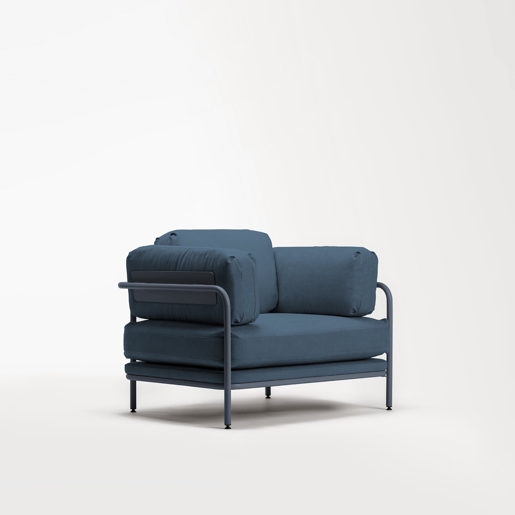 Native Armchair - Space Black / Prague Ice Fabric