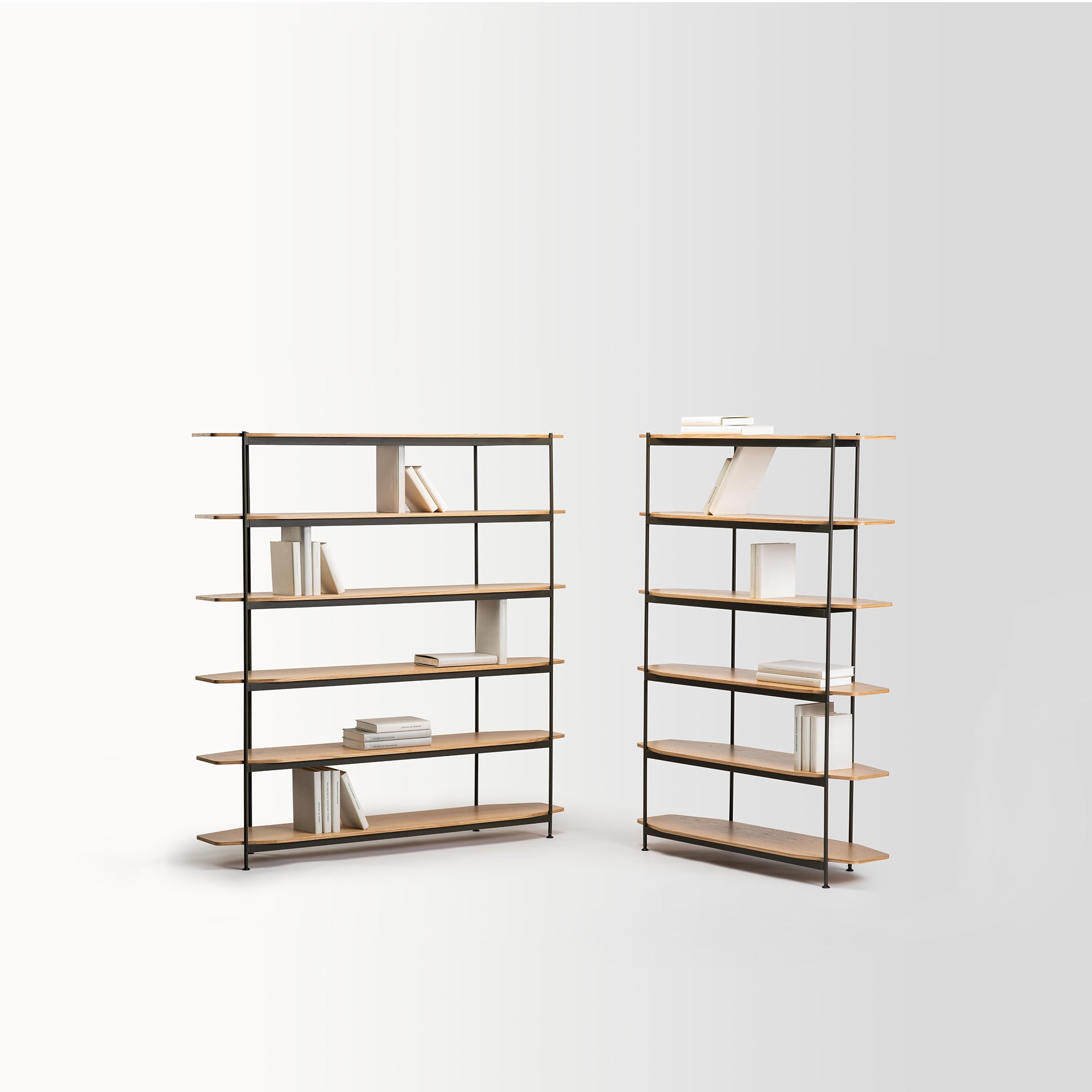 Native Shelf 1.6 Tall - White Oak Veneer / Reed Green