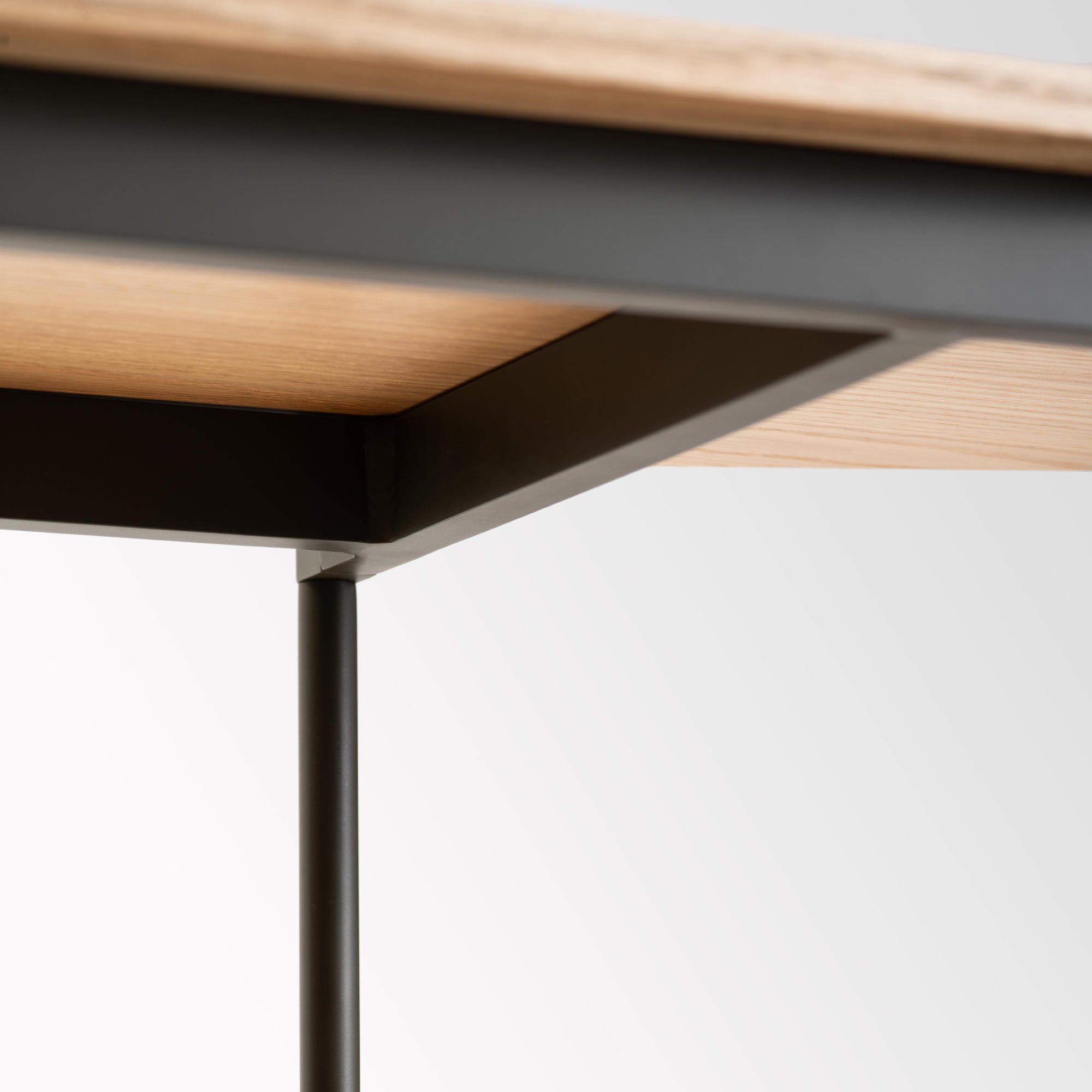 Native Shelf 1.6 Tall - Dark Oak Veneer / Space Black