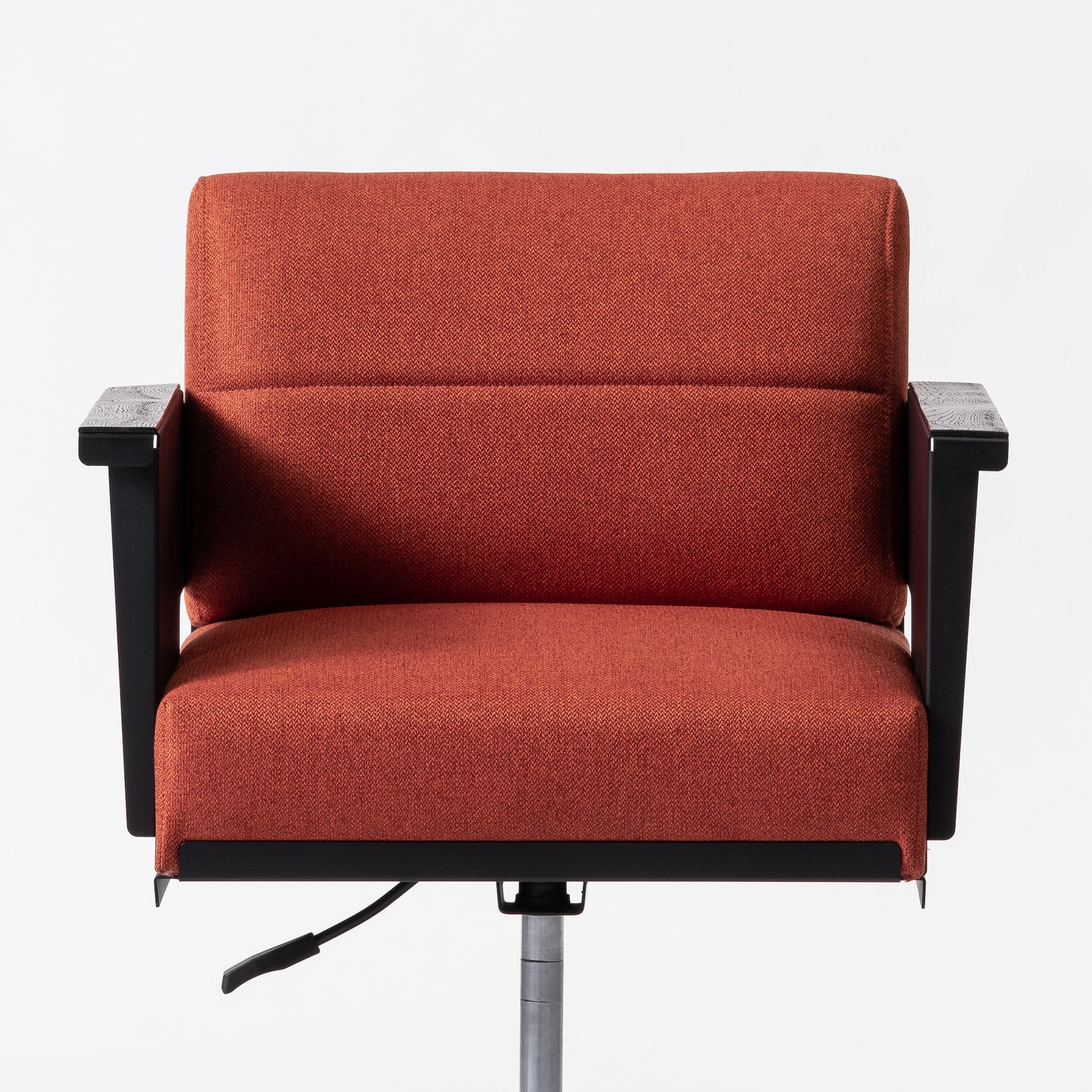Troy Mini Armchair with Wheels - Brick Red Fabric