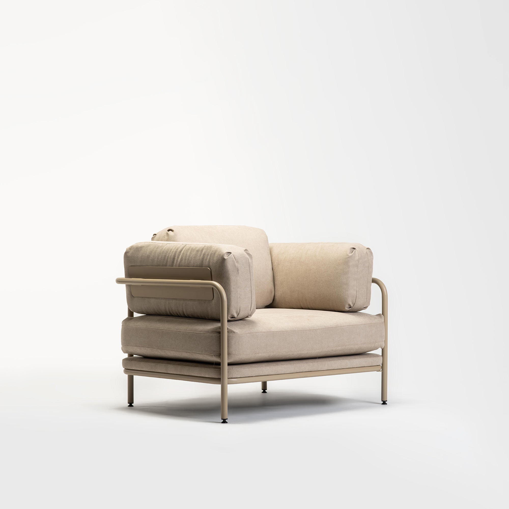Native Armchair - Space Black / Prague Ice Fabric