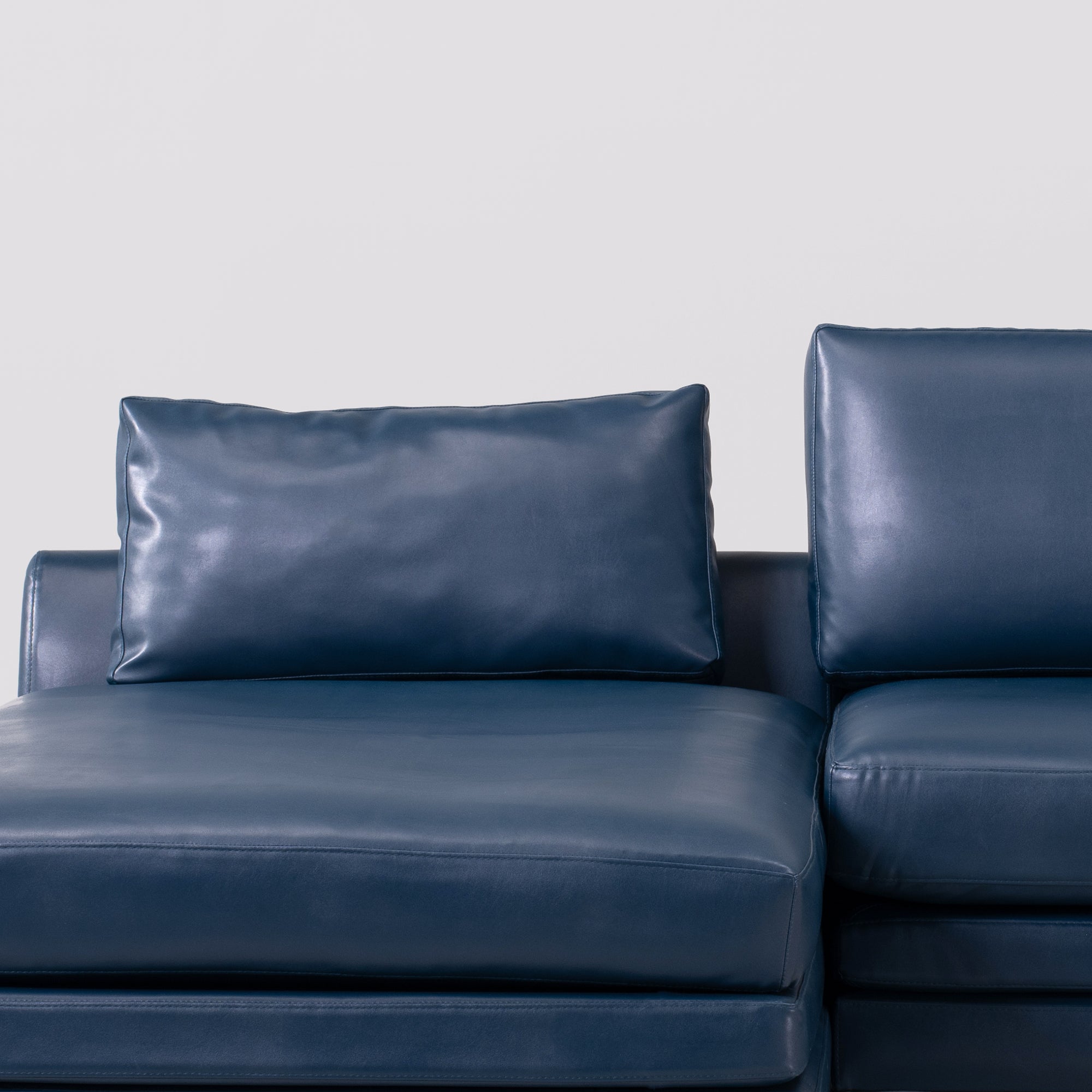City Sofa - Teal Leatherite