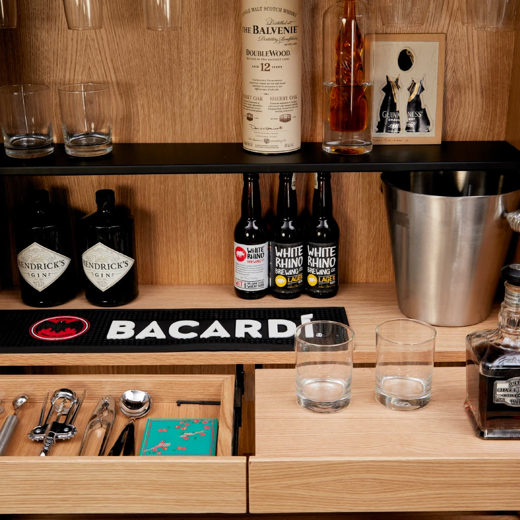 SKY Home Bar Cabinet - Walnut / Space Black