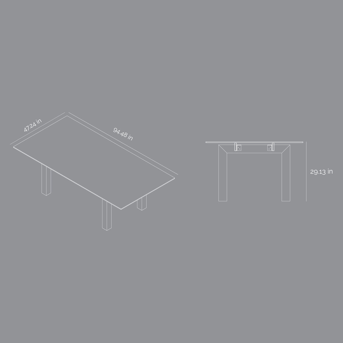 Beam Dining Table - 6 Seater