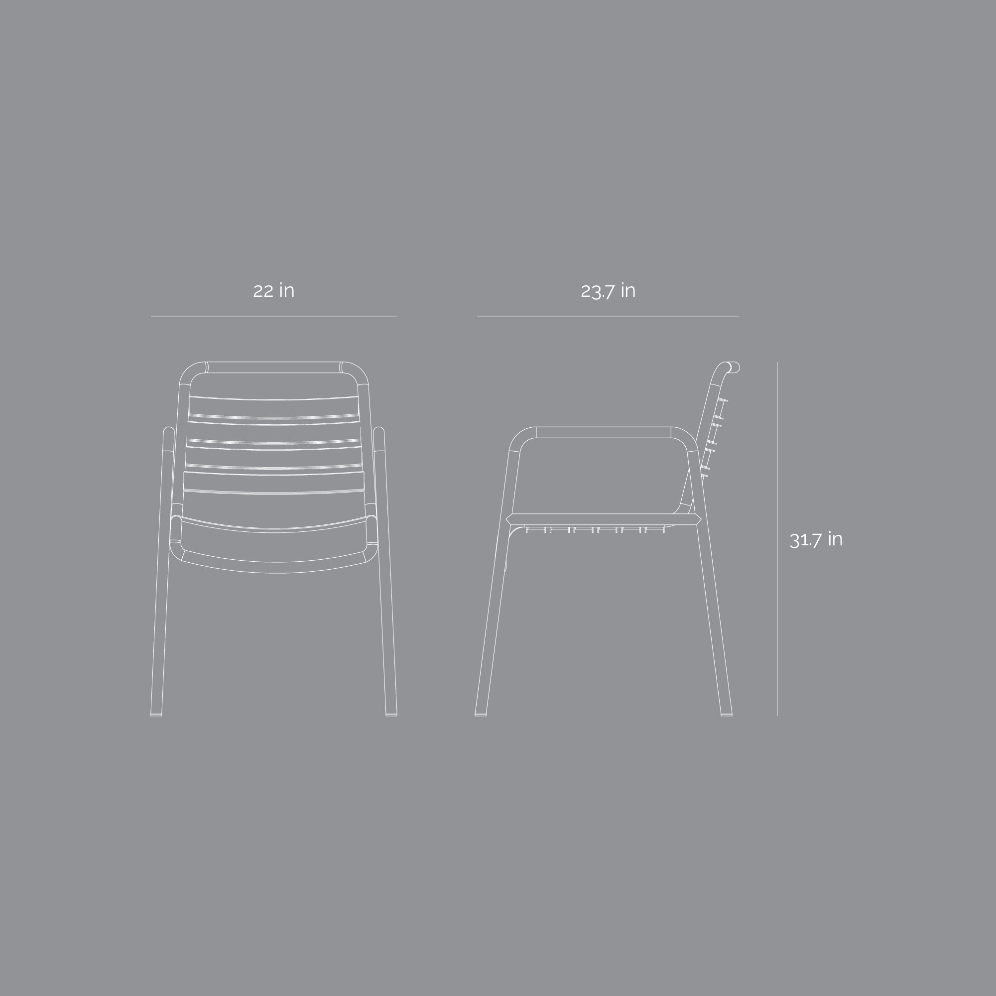 Bistro Chair with handrest