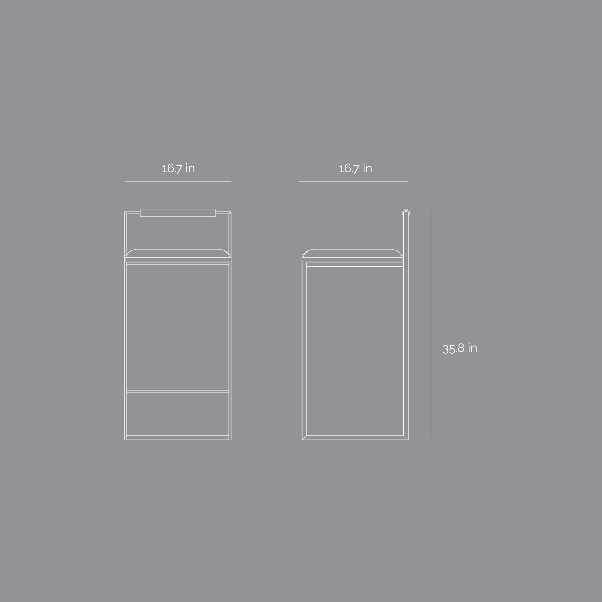 Cabo Barstool - Space Black