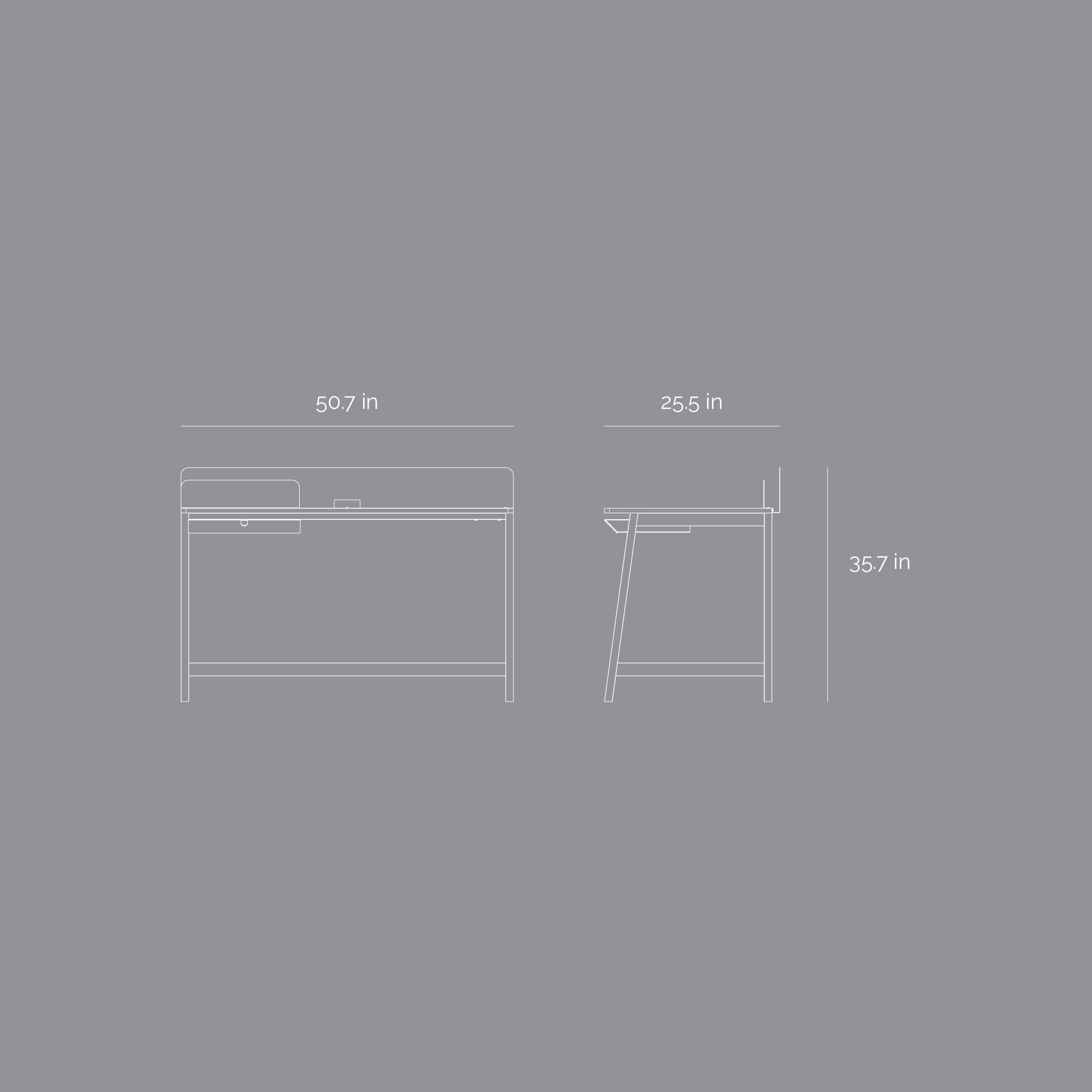 Mydesk - Natural Oakwood / Space Black