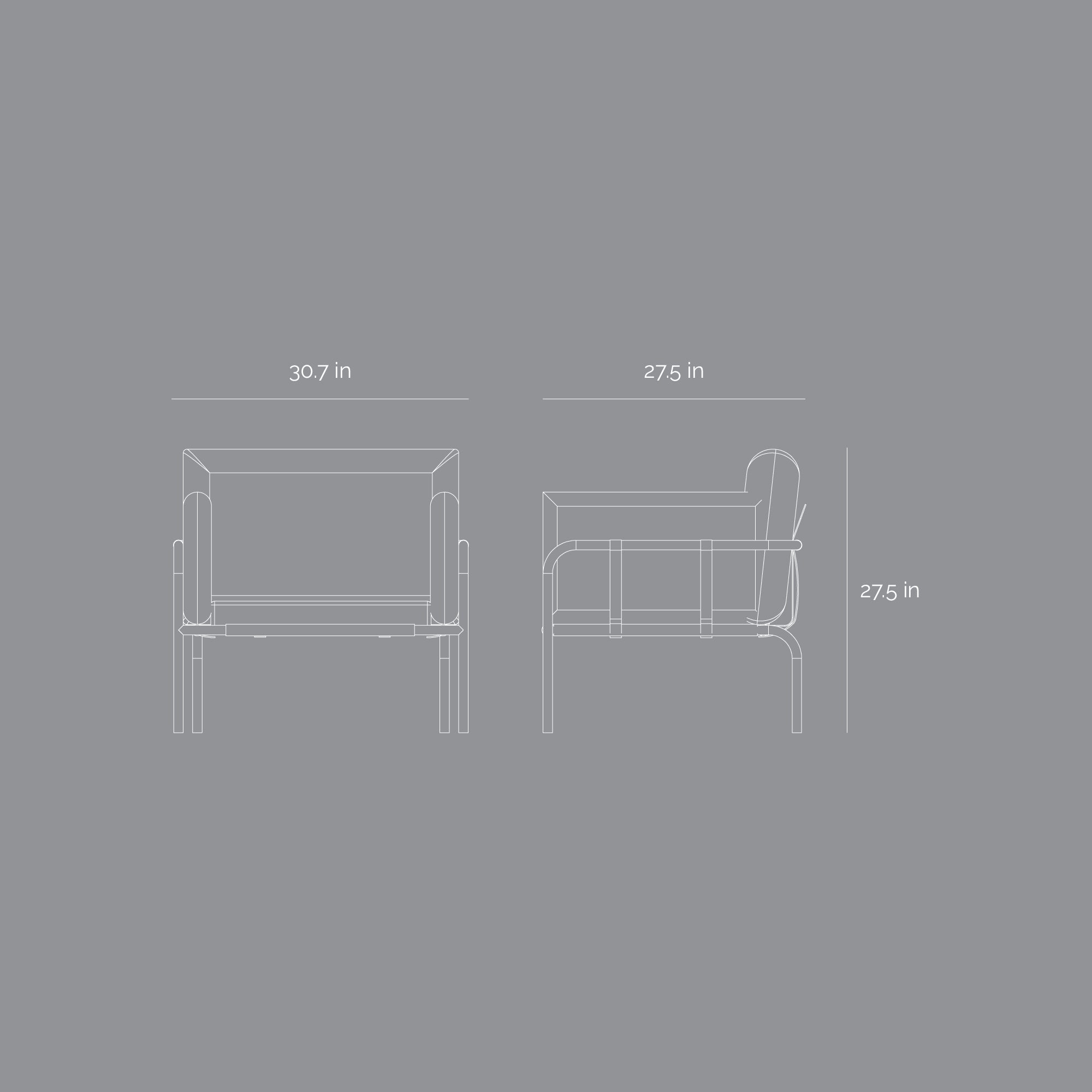 Step Lounger - Space Black / Mystery Slate