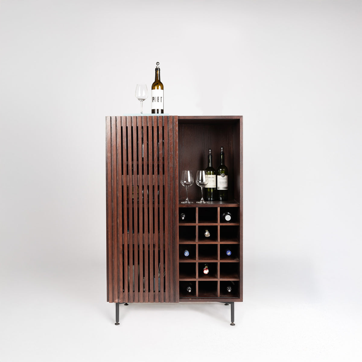 Slide Home Bar - Dark Oak Stained