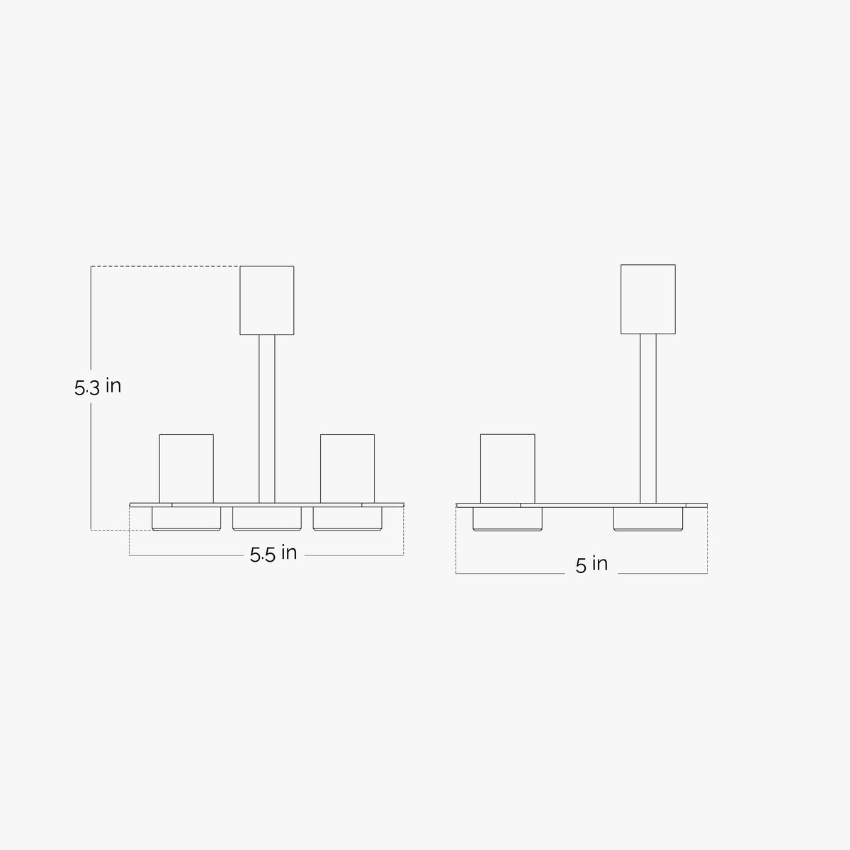 Tri Candleholder Tall