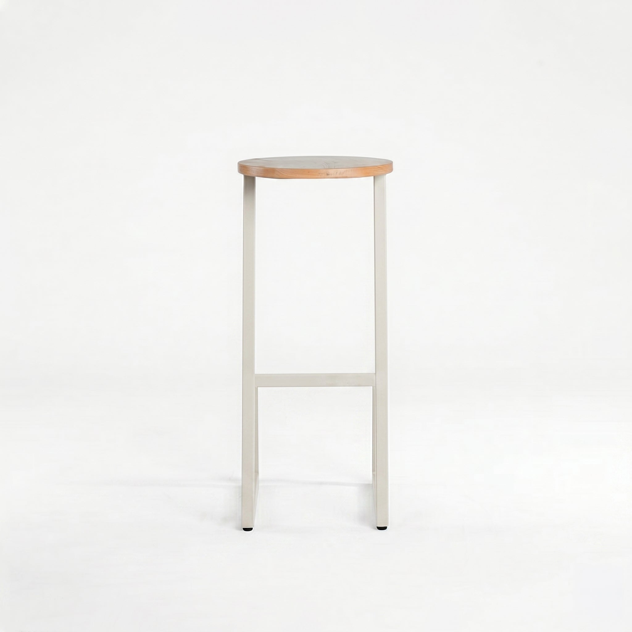 Turbo Barstool - Warm Grey/ Natural Oak