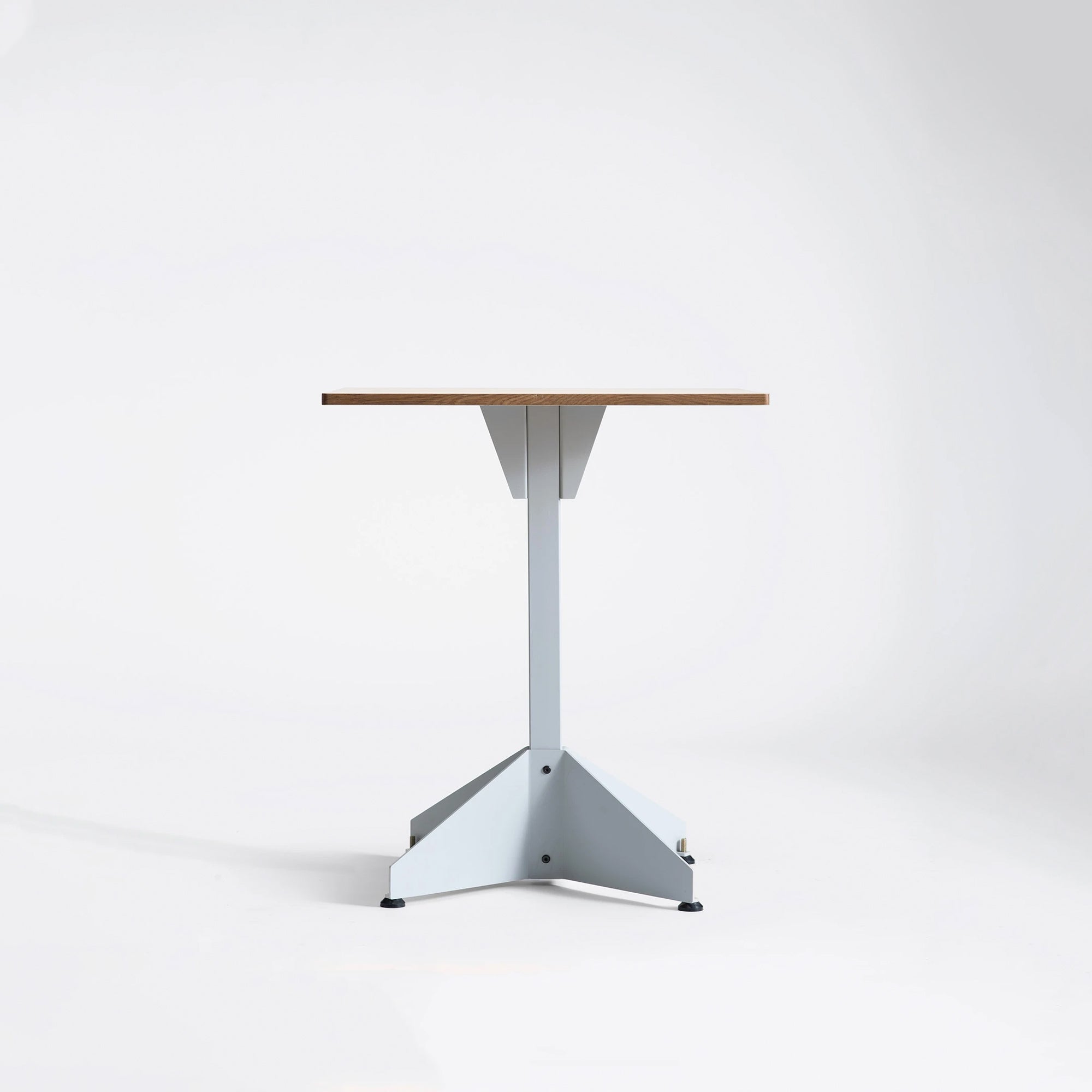 Slick Cafe Table - White Oak Veneer Top/Space Black