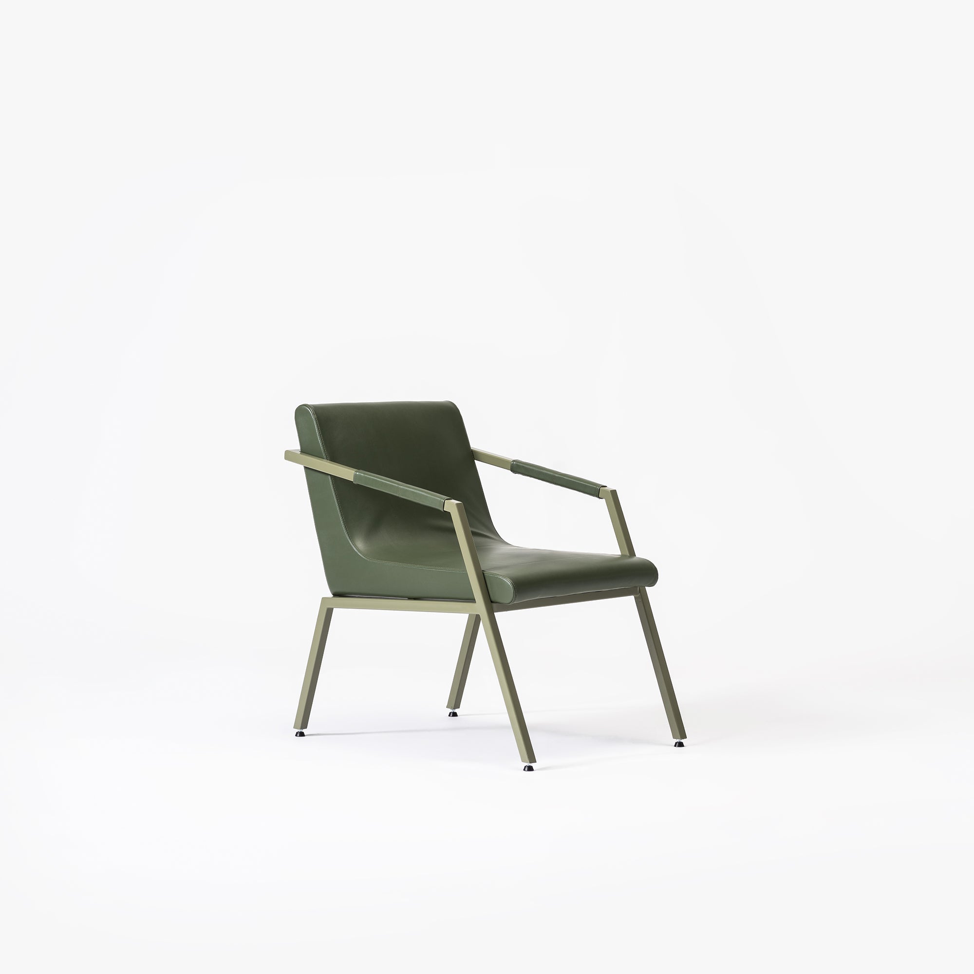 AO Chair - Reed Green/Green Leather