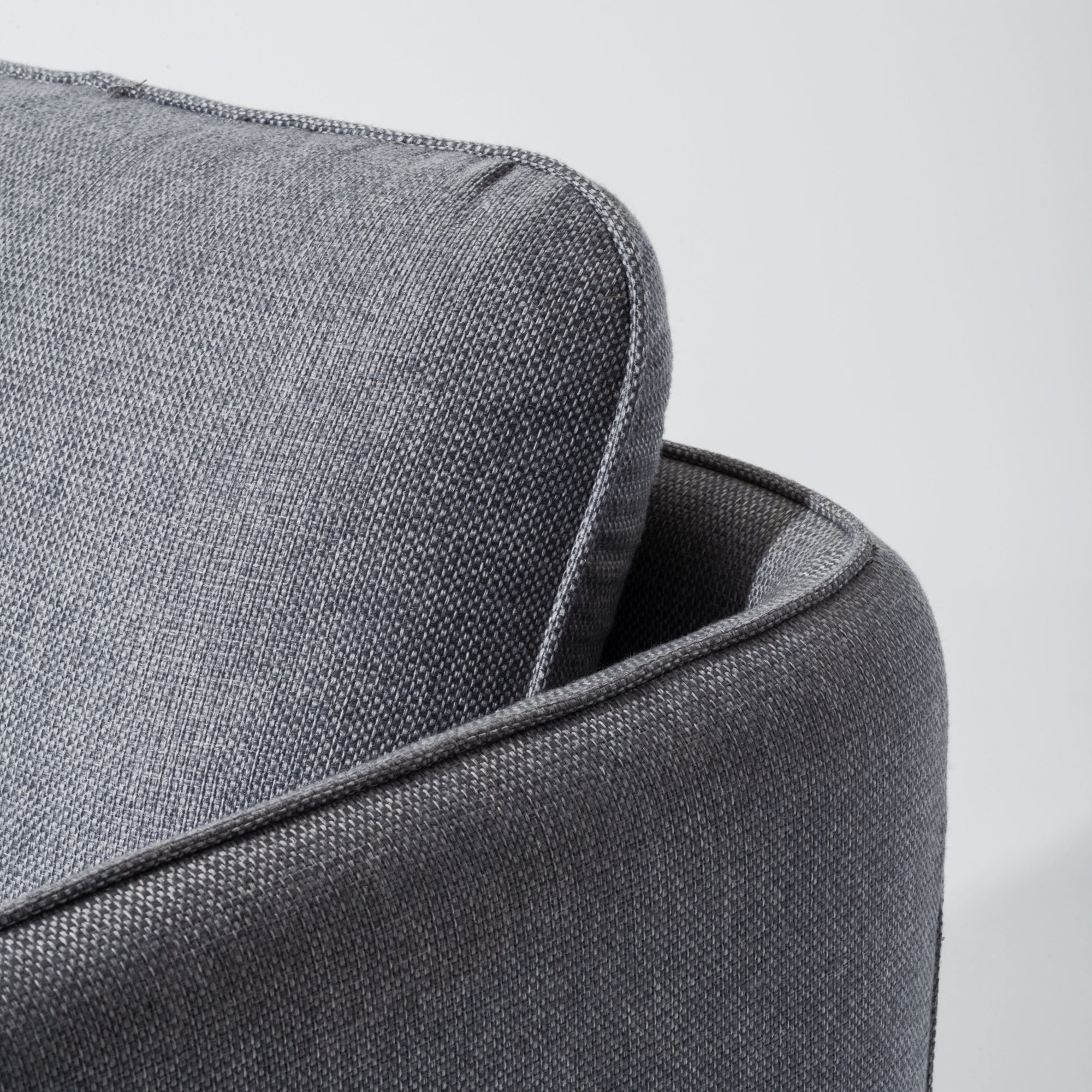 Wing Lounger - Midnight Blue Stained wood / Oden Denim
