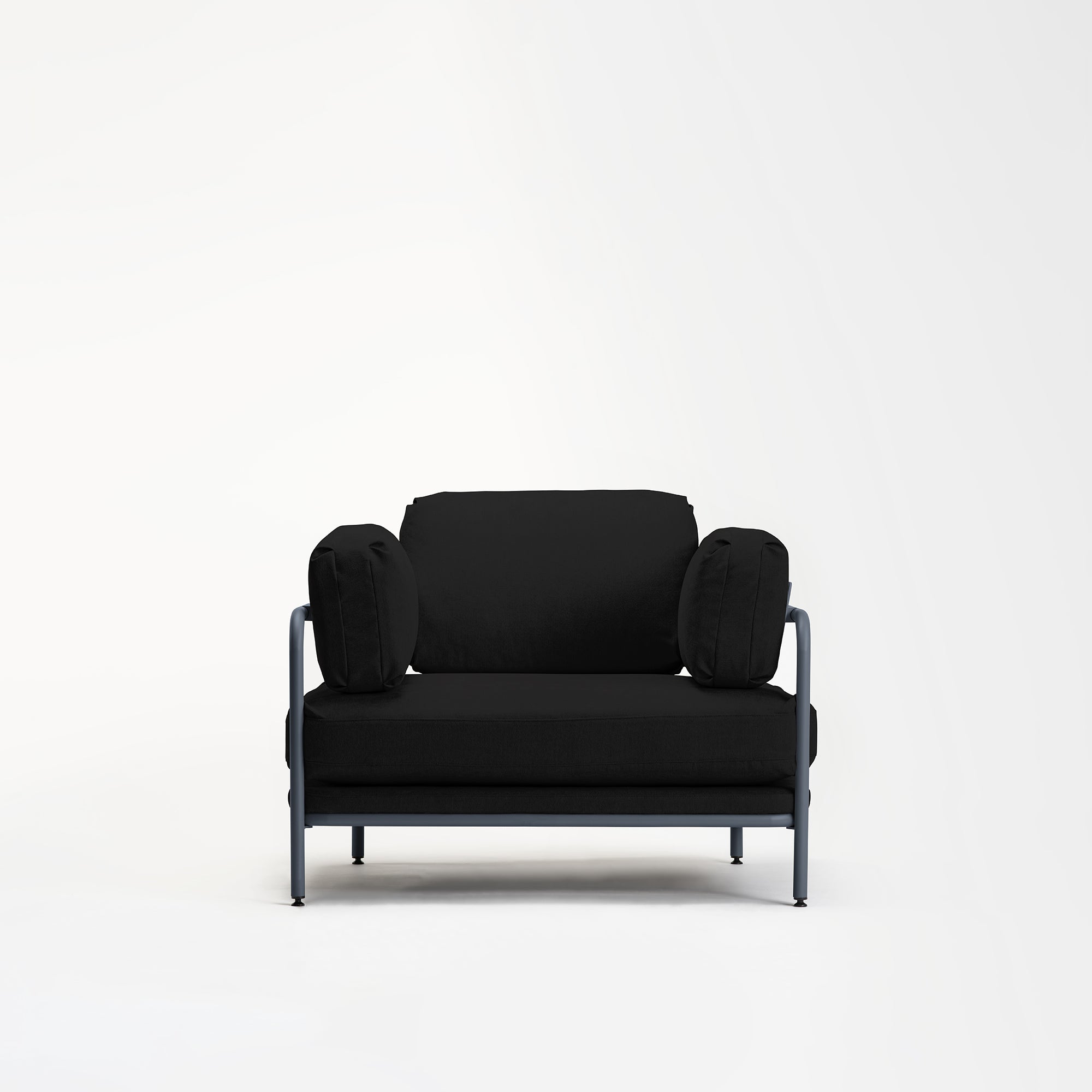 Native Armchair - Space Black / Prague Ice Fabric